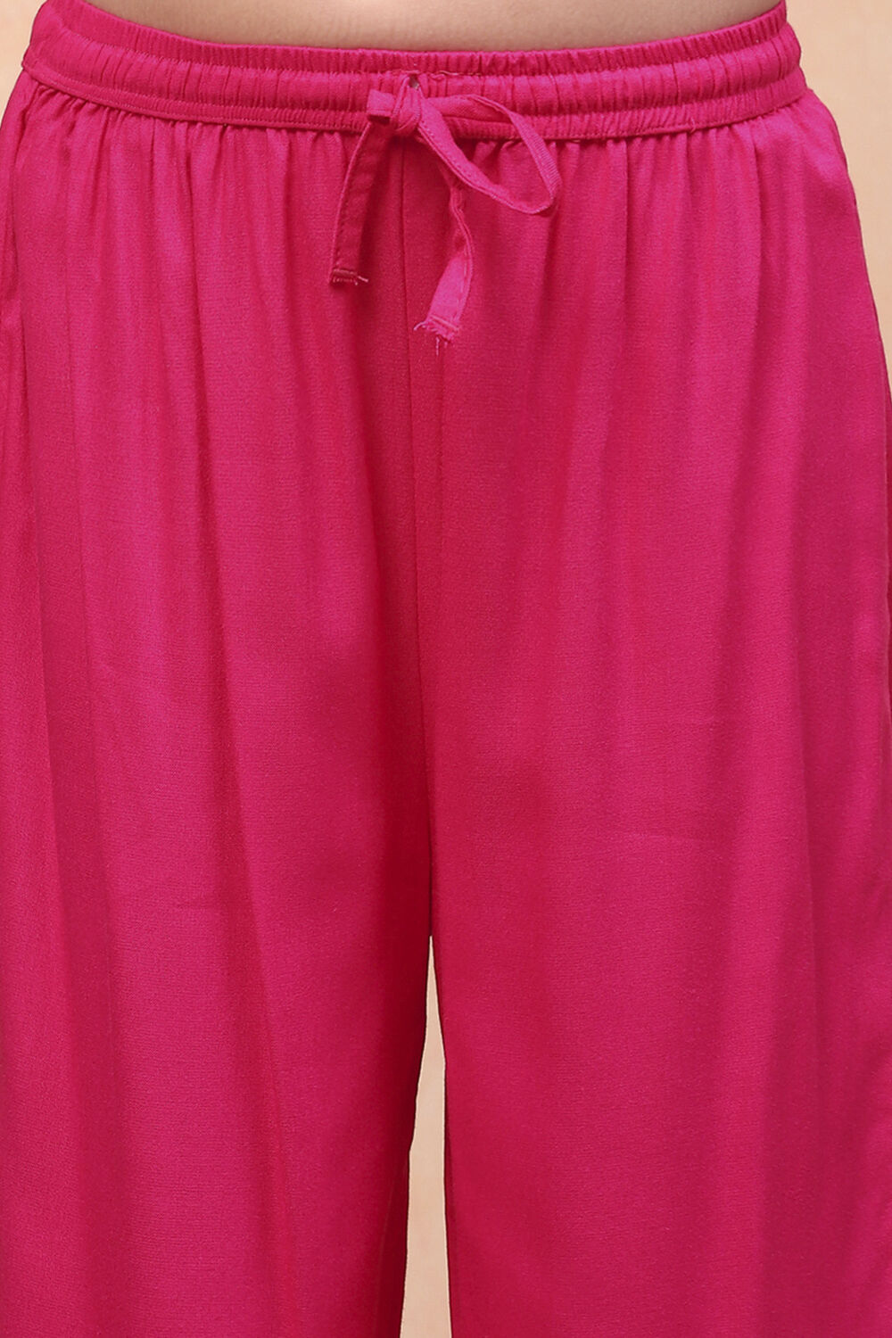 Pink Cotton Printed Straight Kurta Pants Set image number 2