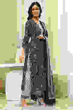 Assorted Cotton Hand Block Print Unstitched Suit Set image number 5