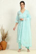Pink Lace Design Unstitched Suit Set image number 1
