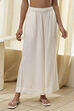 Navy Blue Viscose Solid Straight Palazzos image number 4