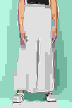 Ivory Cotton Solid Pants image number 5