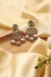 Green Brass Gold-Plated Drop and Dangler Earrings image number 0