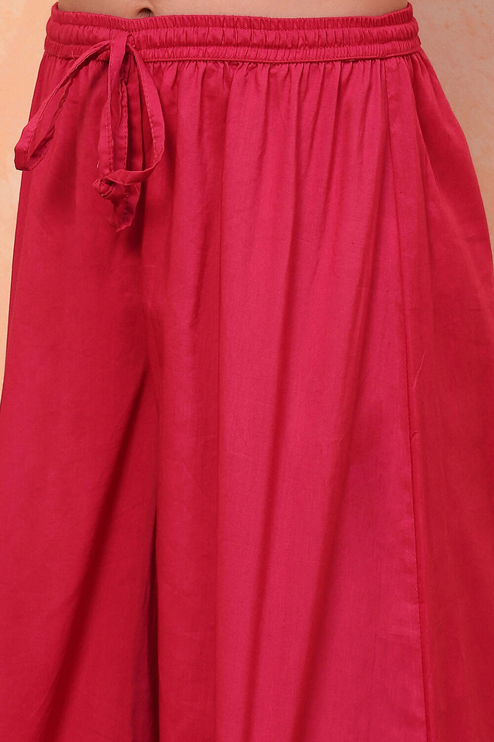 Pink Floral Printed Flared Festive Suit Set image number 2