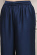 Blue Self-Designed Straight Kurta Set image number 2