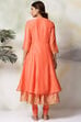 Blue Art Silk Anarkali Kurta Churidar Set image number 5