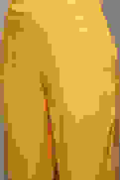 Yellow Cotton Blend Straight Kurta Pants Suit Set image number 2