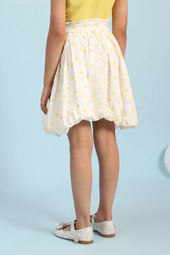 White Cotton Skirt image number 5