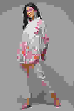 Ecru Rayon Printed Shirt image number 0