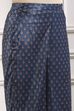 Navy Polyester Straight Printed Suit Set image number 2