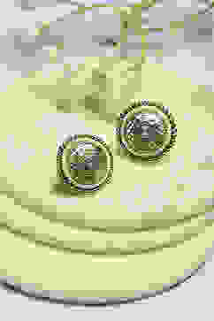 Metallic Gold Alloy Studs image number 0