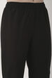 Black Cotton Narrow Pants image number 1