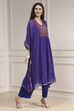 Red Printed Kaftan Style Kurta Set image number 5