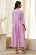 Pink Cotton Anarkali Suit Set image number 4