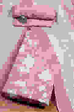 Purple Cotton Screen Print Unstitched Suit Set image number 0