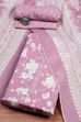 Rama Green Cotton Screen Print Unstitched Suit Set image number 0