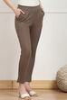 Black Art Silk Solid Jeggings image number 3