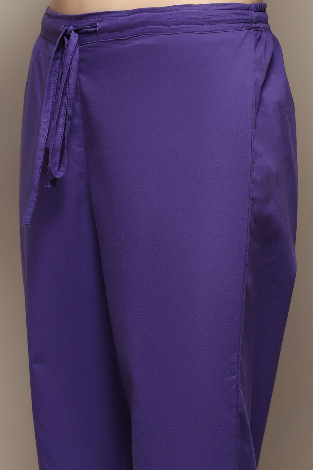 Magenta Cotton Printed Straight Suit Set image number 1