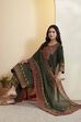 Green Viscose Rayon Printed Straight Kurta Set image number 0