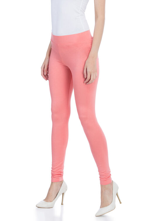 White Cotton And Art Silk Leggings image number 2