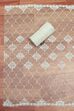 Beige Chanderi  Embroidered Unstitched Suit Set image number 3