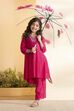 Pink Yoke Design A-Line Kurta Set