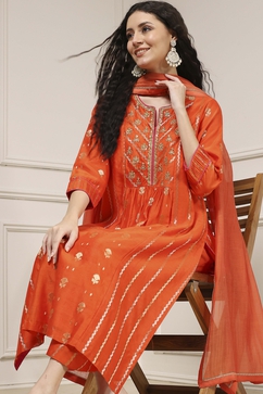 biba orange dress Buy Orange Cotton Floral Tiered Dress Online at Biba India