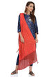 Coral Rayon Printed Dupatta image number 0