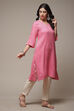 Electric Blue Viscose Straight Printed Kurta image number 0