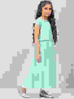 Turquoise Viscose Lehenga Set image number 5