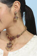 Red Green Alloy Necklace Set image number 1