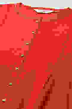 Orange Cotton Pleated Kalidar Suit Set image number 2