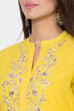 Blue Cotton And Viscose A-Line Solid Kurta image number 1