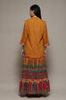 Yellow Rayon Straight Printed 2 Piece Set image number 4
