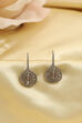 Pink Silver Plated Brass Studded Drop Earrings image number 2