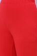 Red Cotton Girls Anarkali Kurta Churidar Suit Set image number 4