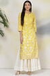 Old Rose Art Silk Straight Printed Kurta image number 0