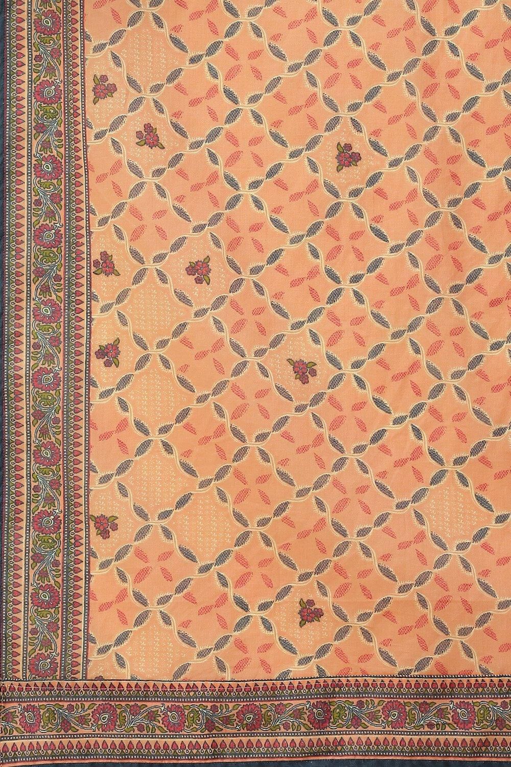 Blue Solid Cotton Straight Kurta Sharara Suit Set image number 3