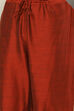 Mustard Poly Viscose Anarkali Kurta Palazzo Suit Set image number 3