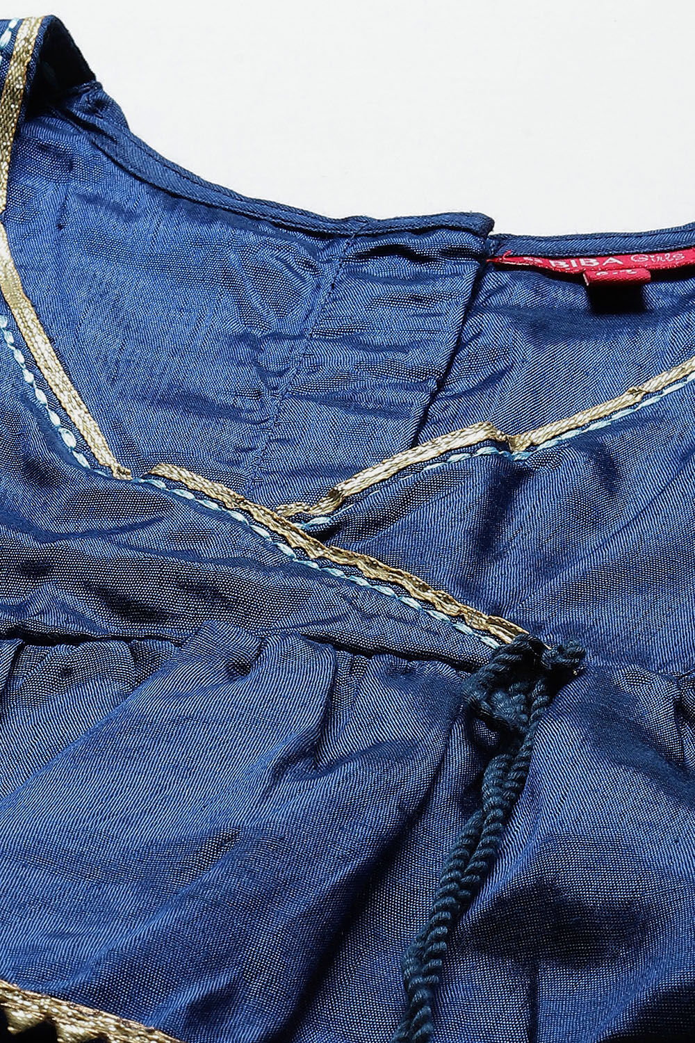 Plum Art Silk Flared Lehenga image number 1