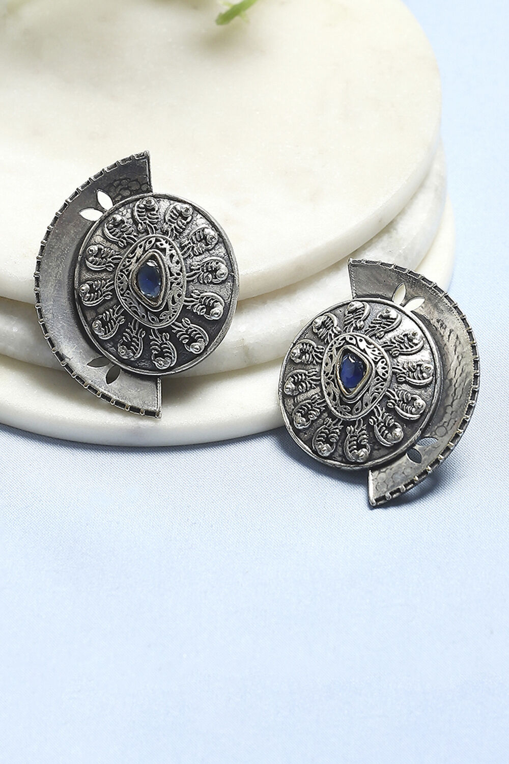 Navy Brass Studs image number 0