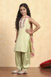 Dark Pink Polyester Straight Solid Suit Set image number 3