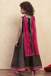 Black Polyester Lehenga Set image number 4