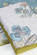 Red Linen Blend Machine Embroidered Unstitched Suit Set image number 6