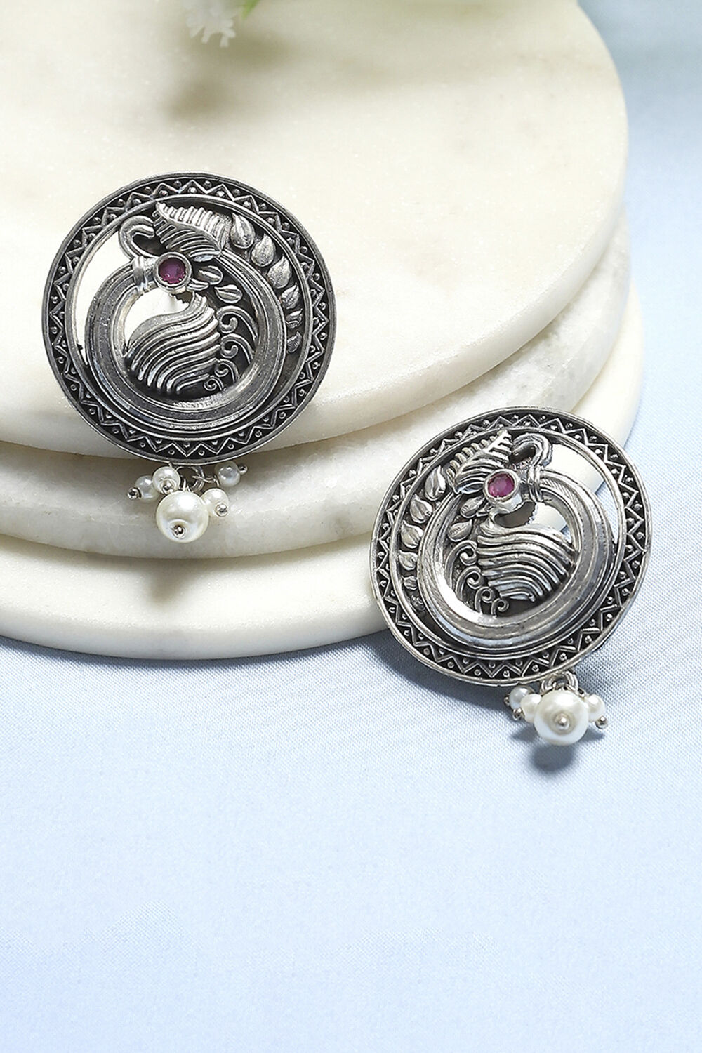 Oxidised Brass Studs image number 0