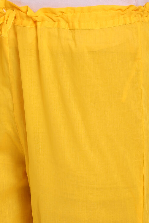 Cyan Blue Cotton Palazzo image number 1