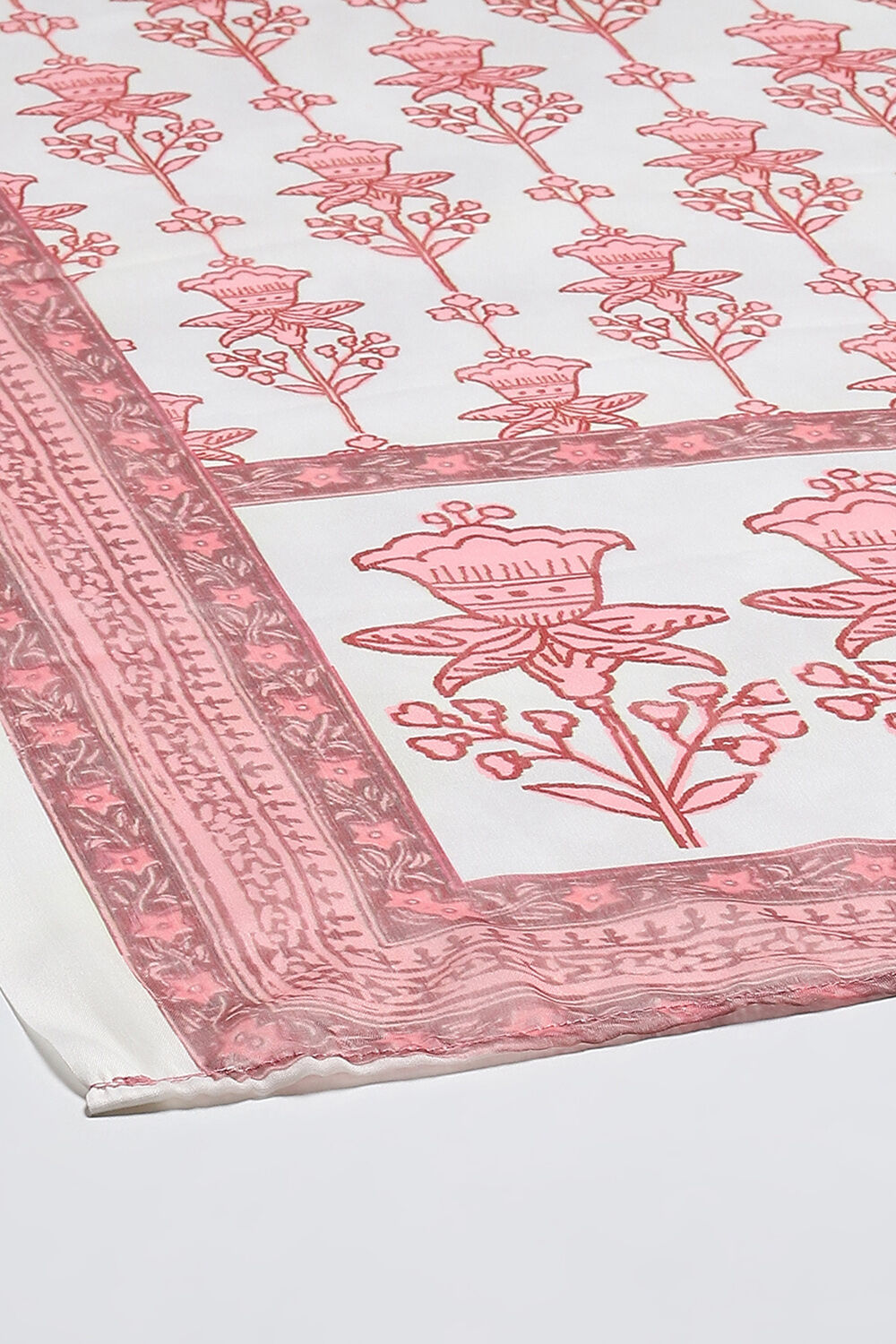 Indigo Chanderi Silk Unstitched Suit Set image number 4