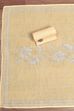 Yellow Linen Unstitched Suit Set image number 3