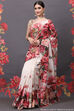 Rohit Bal Off White Cotton Silk Printed Saree image number 5