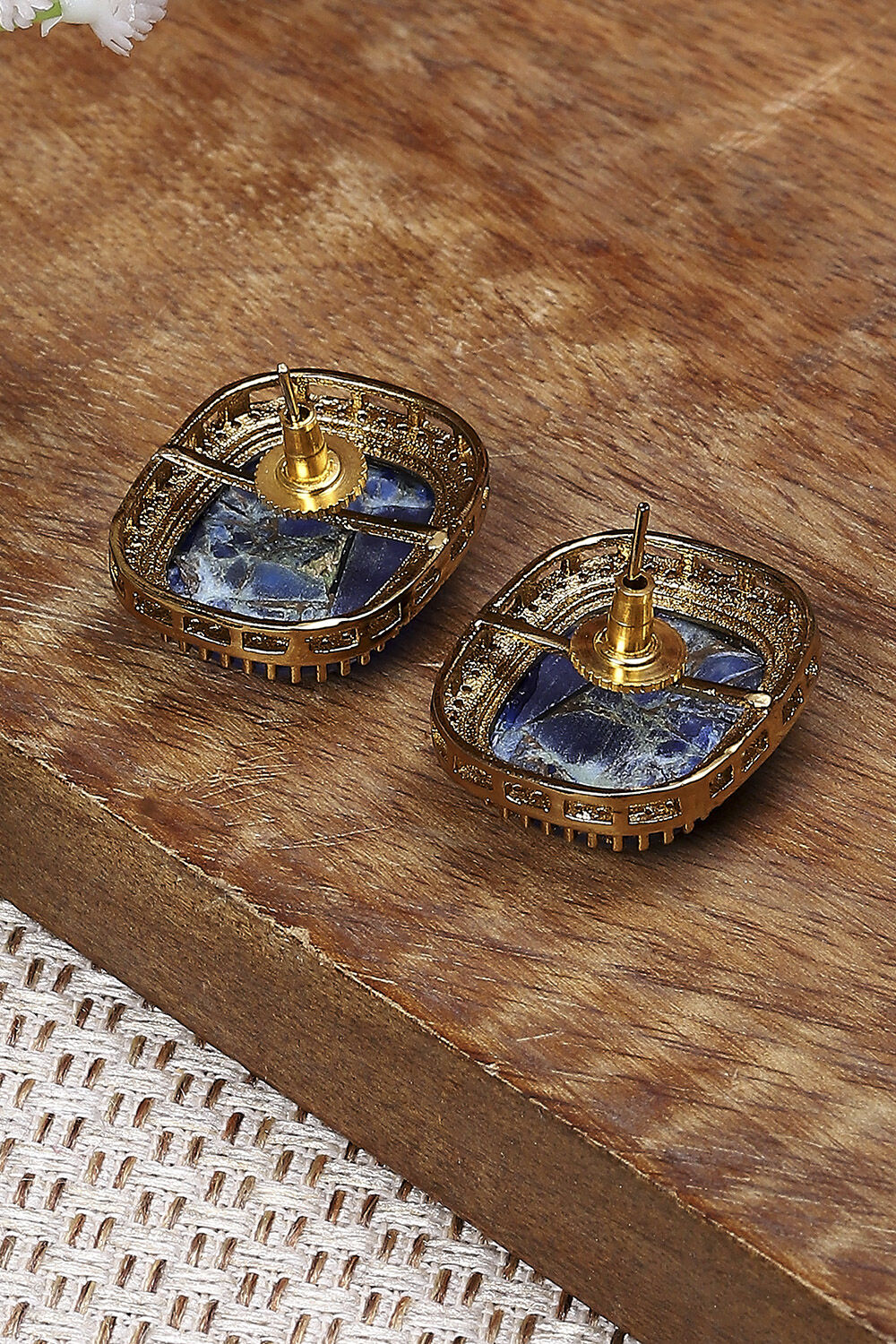 Blue Brass Studs image number 2