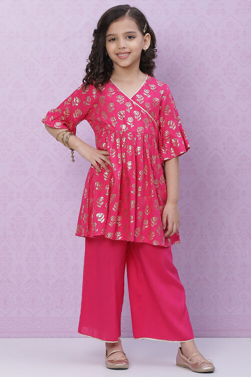 Black Rayon Flared Printed kurta Set image number 0